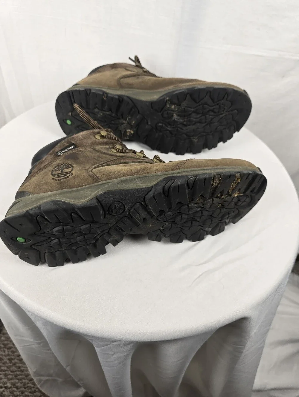 Timberland Brown Leather Lace-Up Men's Hiking Trail Work Boots Sz 10.5W